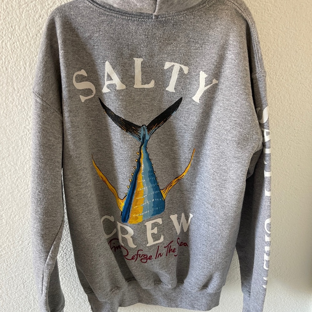 Salty Crew Gray Boys Sweatshirt Hoodie